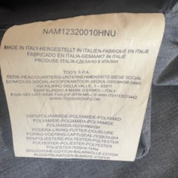 FAY - NYLON BOMBER JACKET - MEN'S MEDIUM - NAVY BLUE - NEW - Picture 6 of 15